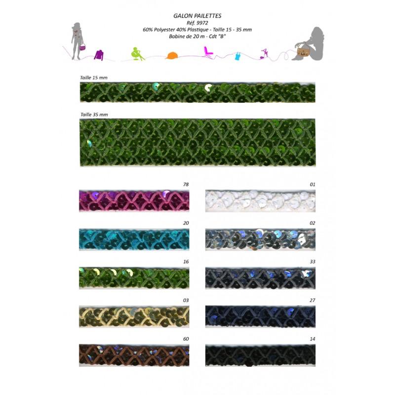 Stephanoise S9972 - GALON PAILLETTES
