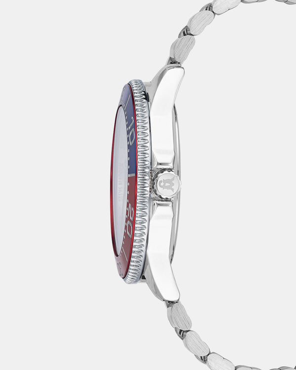 Steven New York Classic Montre Classique Multicolore Argent√âe