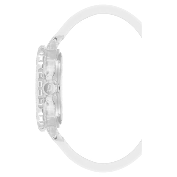 Steven New York Crystal Montre En Cristal Transparente