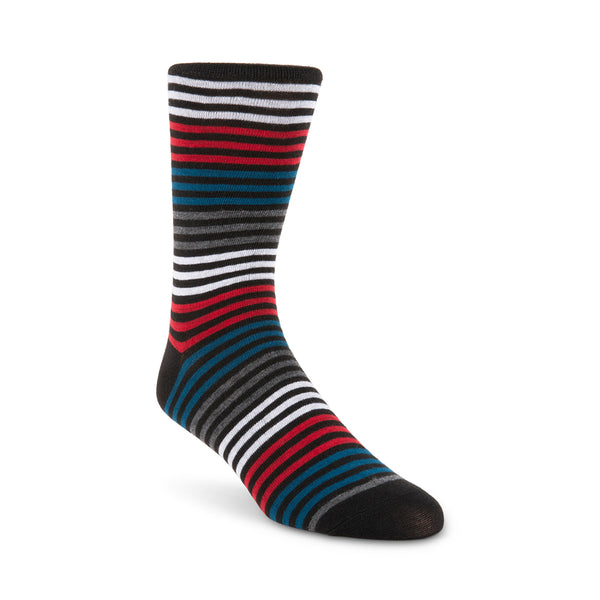 Steven New York Lot De 5 Paires De Chaussettes À Rayures Pour Homme Landry Multicolores Et Rouges