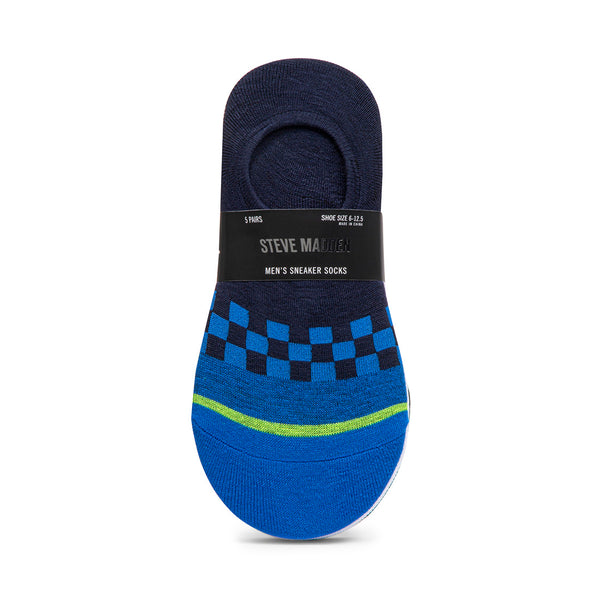 steven new york Lot De 5 Paires De Chaussettes De Sport Multicolores Bleues Pour Hommes