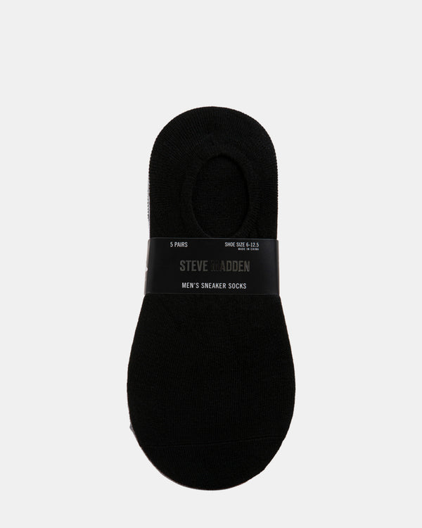 steven new york Lot De 5 Paires De Chaussettes De Sport Noires Pour Hommes