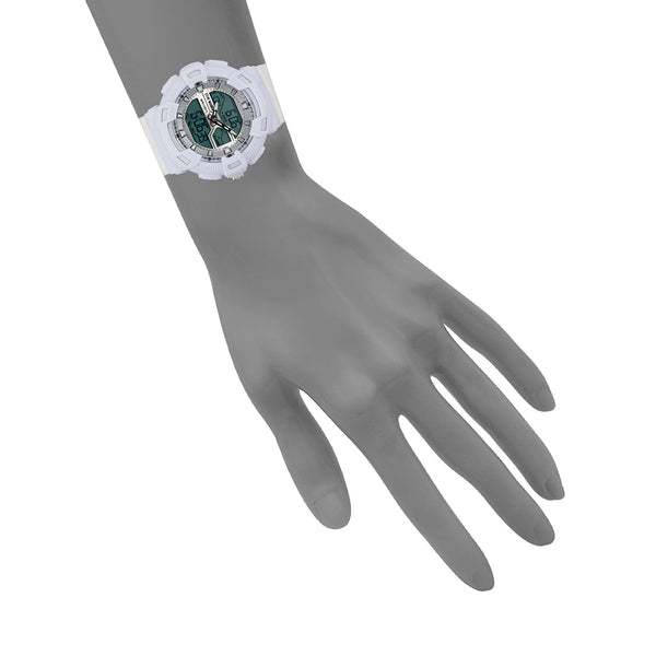 Steven New York Oversized Montre De Sport Surdimensionn√âe Blanche Multicolore