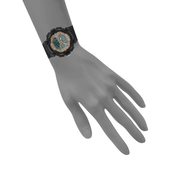 Steven New York Oversized Montre De Sport Surdimensionn√âe Noire Multicolore