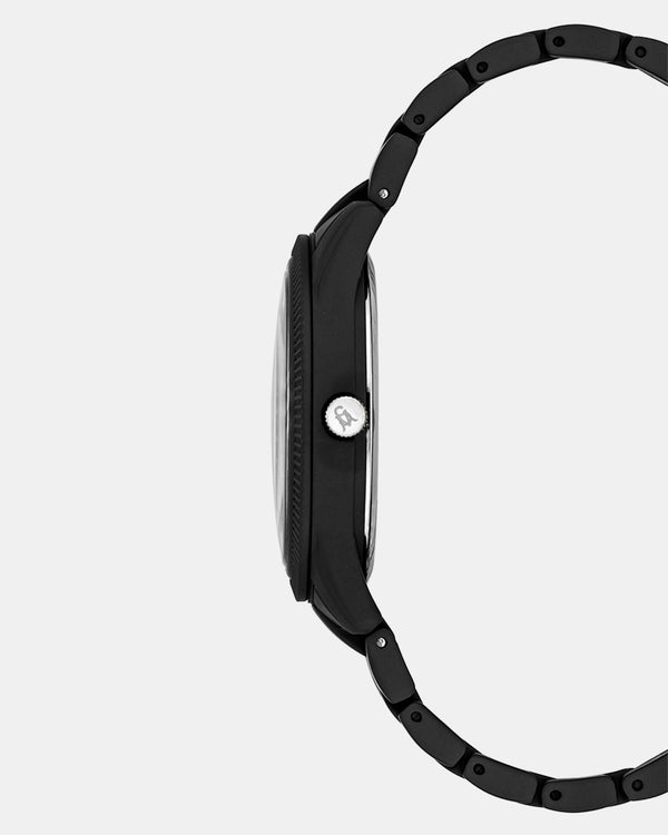 Steven New York Powder Montre √ä Rev√ätement De Poudre Noir