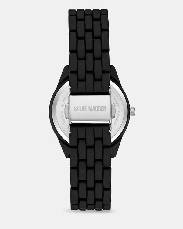 Steven New York Powder Montre √ä Rev√ätement De Poudre Noir