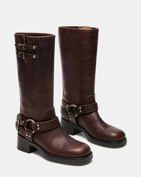 Steven New York Astor Brun Cuir