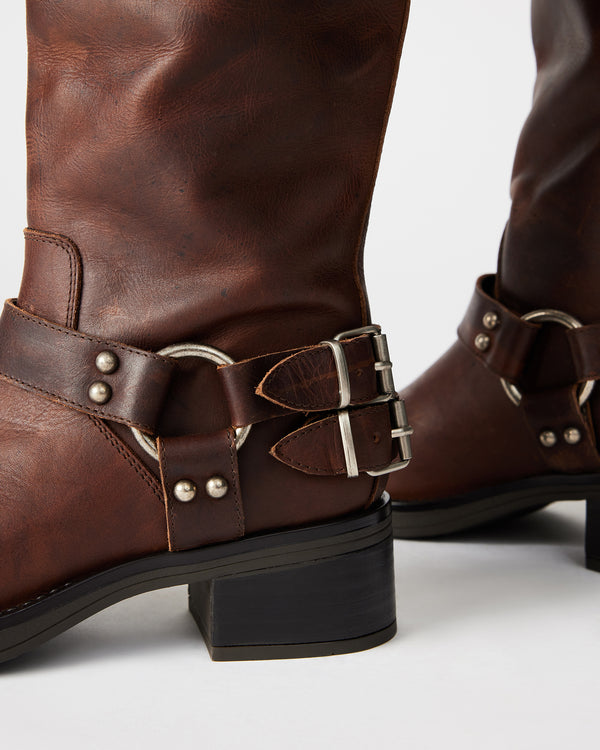 Steven New York Astor Brun Cuir