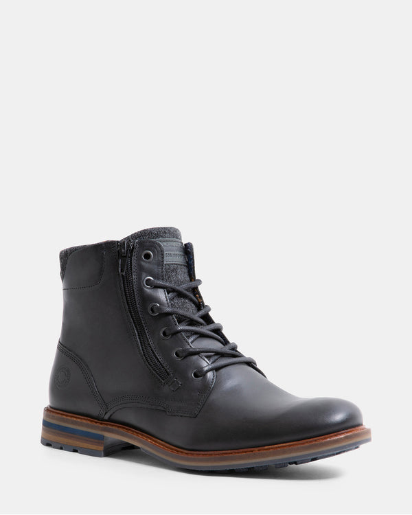 Steven New York Baldwin Cuir Noir