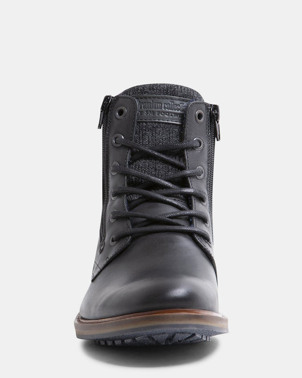 Steven New York Baldwin Cuir Noir