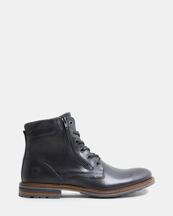 steven new york Baldwin Cuir Noir