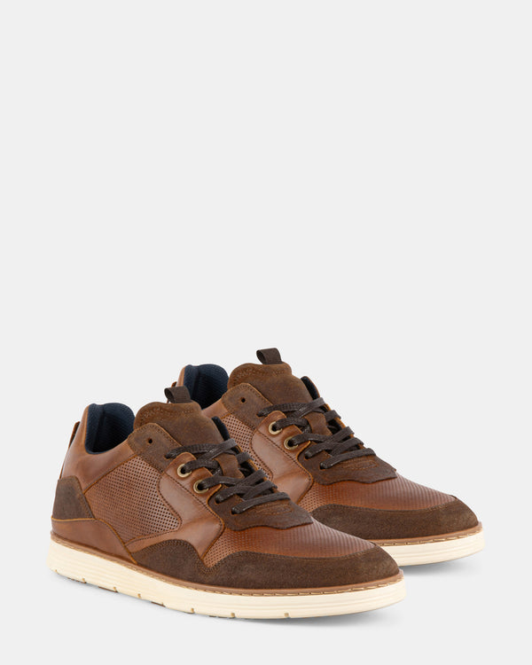 Steven New York Banks Cuir Cognac Banques
