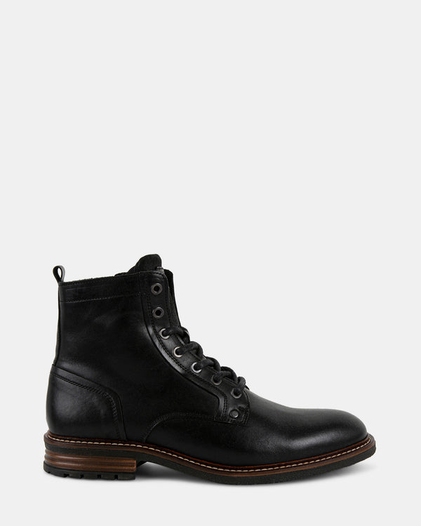steven new york Bedard Cuir Noir