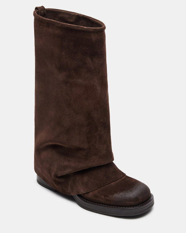 Steven New York Benton Brown Suede