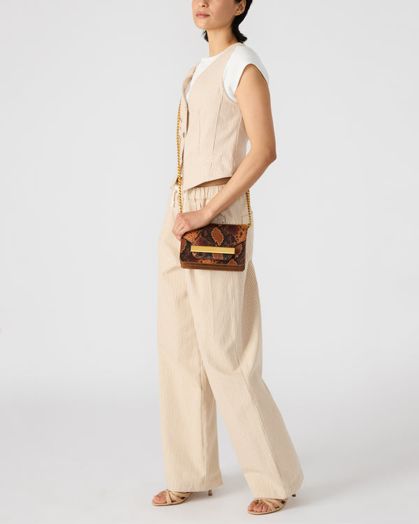 Steven New York Bflip Marron Multicolore