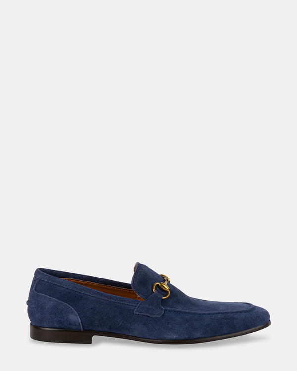 steven new york Braave Bleu Marine Suede