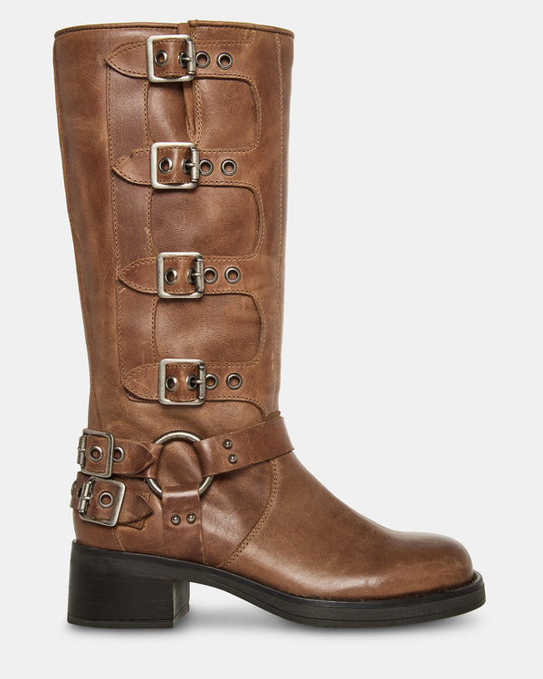 steven new york Brocks Cuir Marron