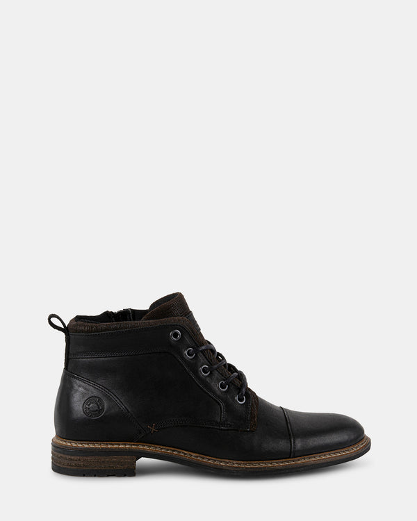 steven new york Bronte Cuir Noir