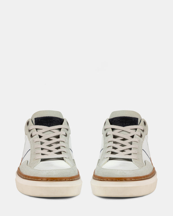 Steven New York Bryggs Cuir Blanc