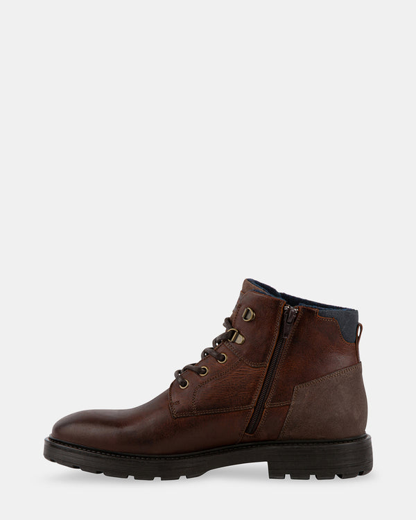 Steven New York Brynn Brun Cuir