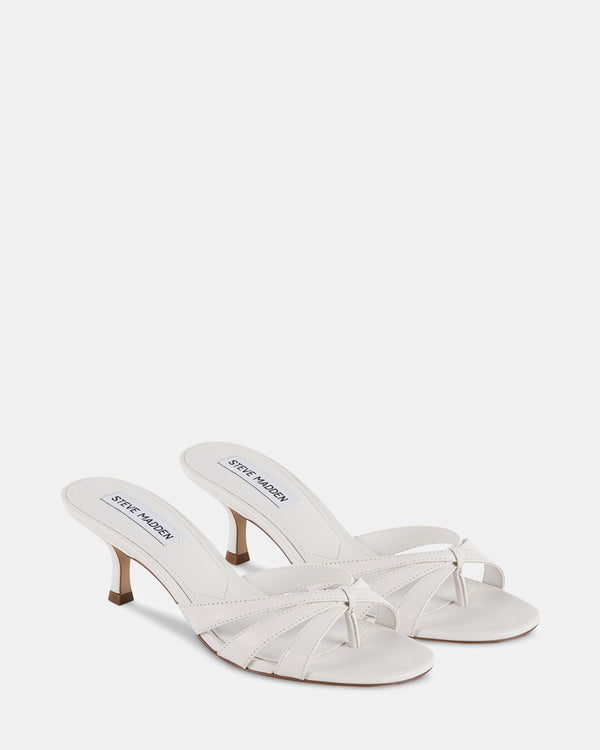 Steven New York Cary Cuir Blanc