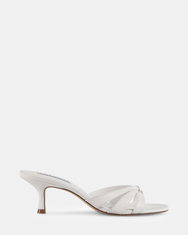 steven new york Cary Cuir Blanc