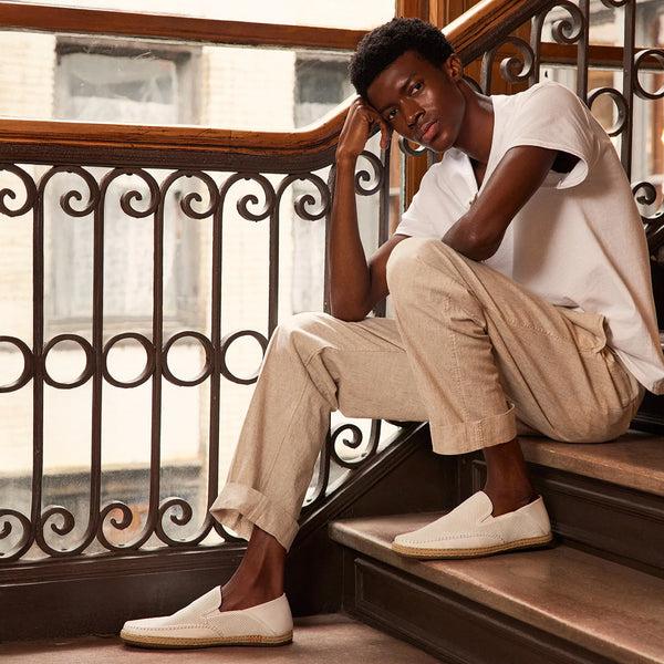 Steven New York Caydenn Cuir Blanc