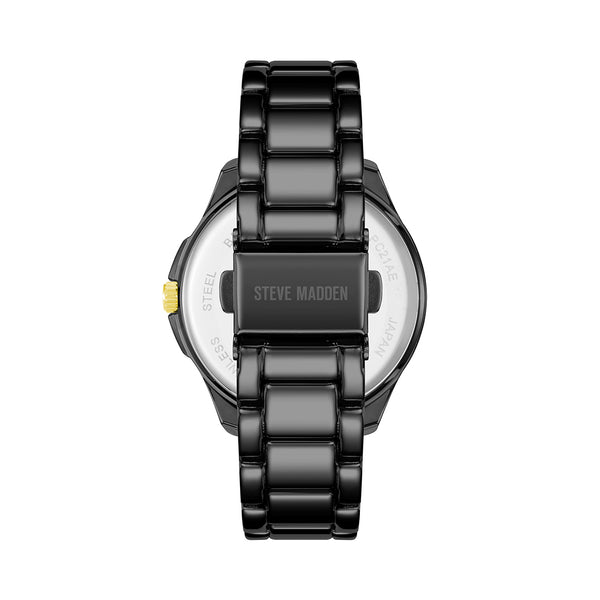 Steven New York Classic Montre Classique Noire