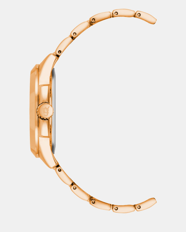 Steven New York Classic Montre Classique Or Rose