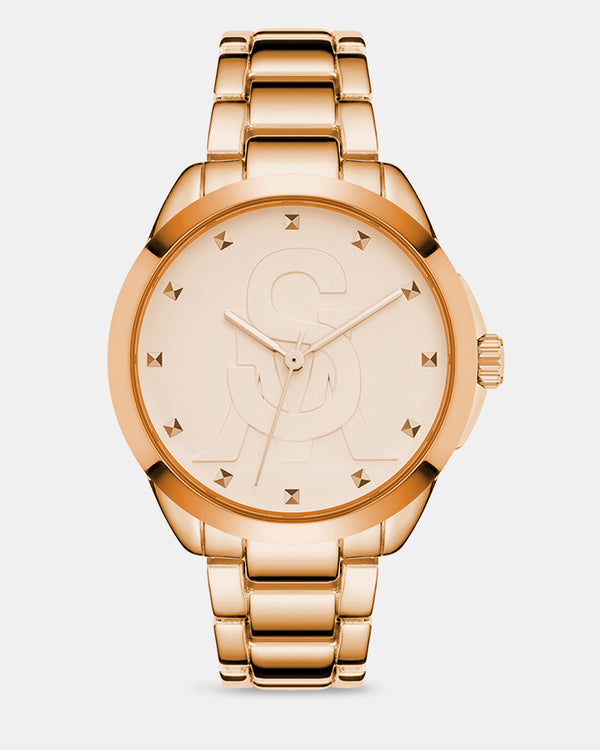 steven new york Classic Montre Classique Or Rose