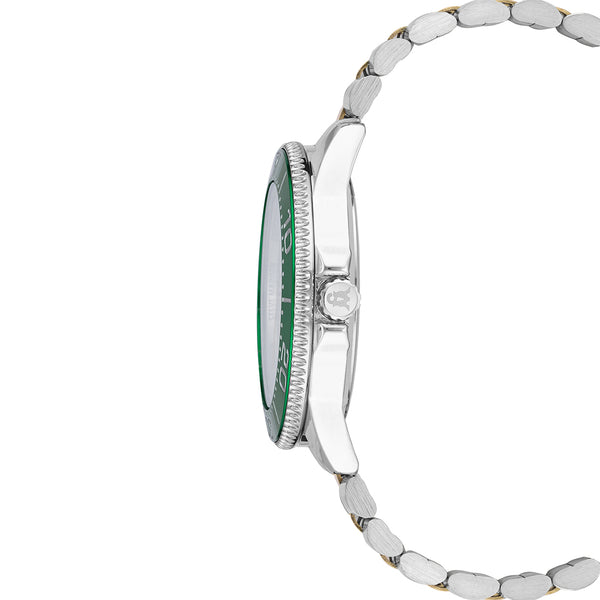 Steven New York Classic Montre Classique Or/vert