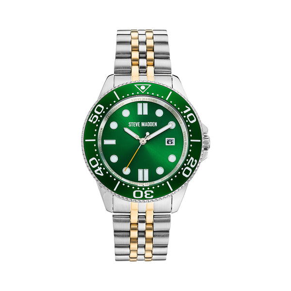 steven new york Classic Montre Classique Or/vert