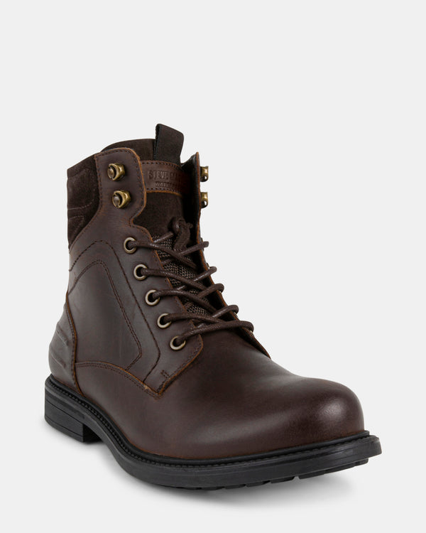 Steven New York Cloverrr Cuir Marron