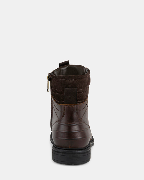 Steven New York Cloverrr Cuir Marron
