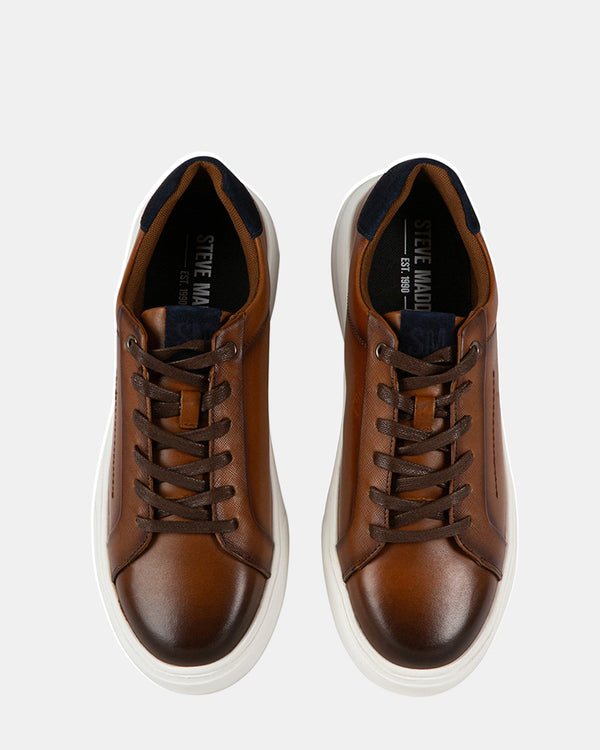 Steven New York Cuir Cognac Belaire