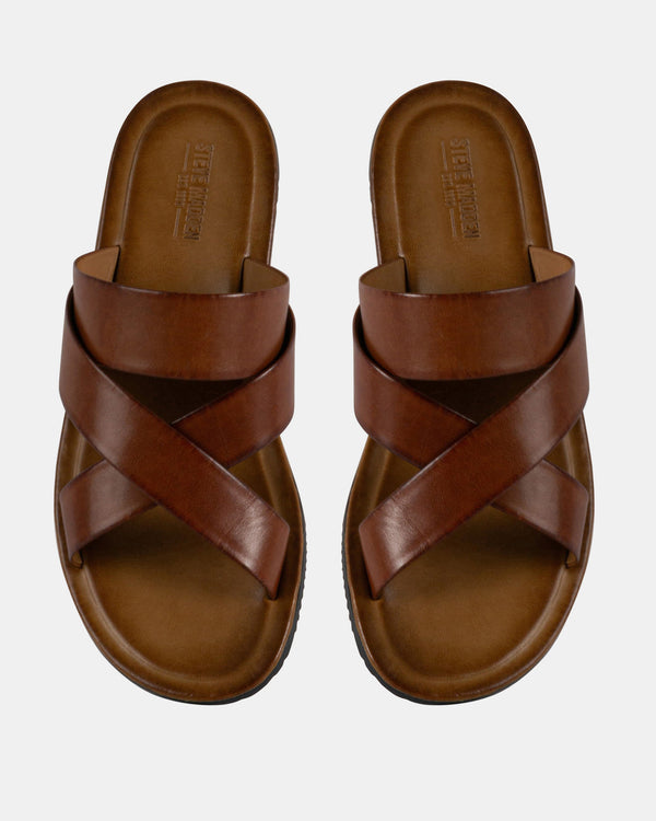 Steven New York Cuir Tan Leo