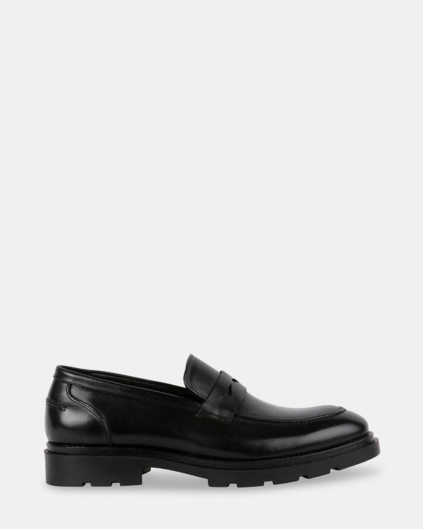 steven new york Dackk Cuir Noir