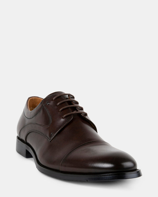 Steven New York Daegan Brun Cuir