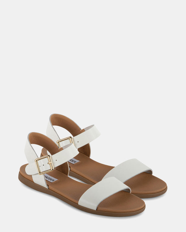 Steven New York Daryn Cuir Blanc