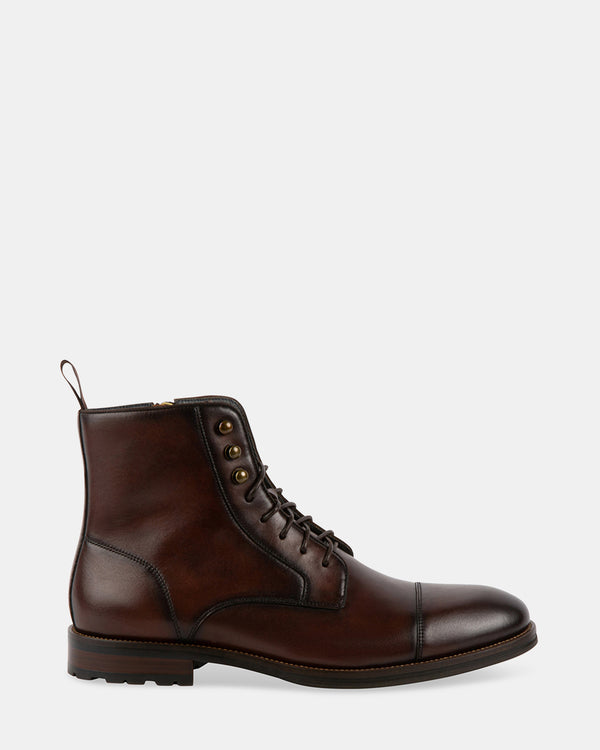 steven new york Daylon Brun Cuir