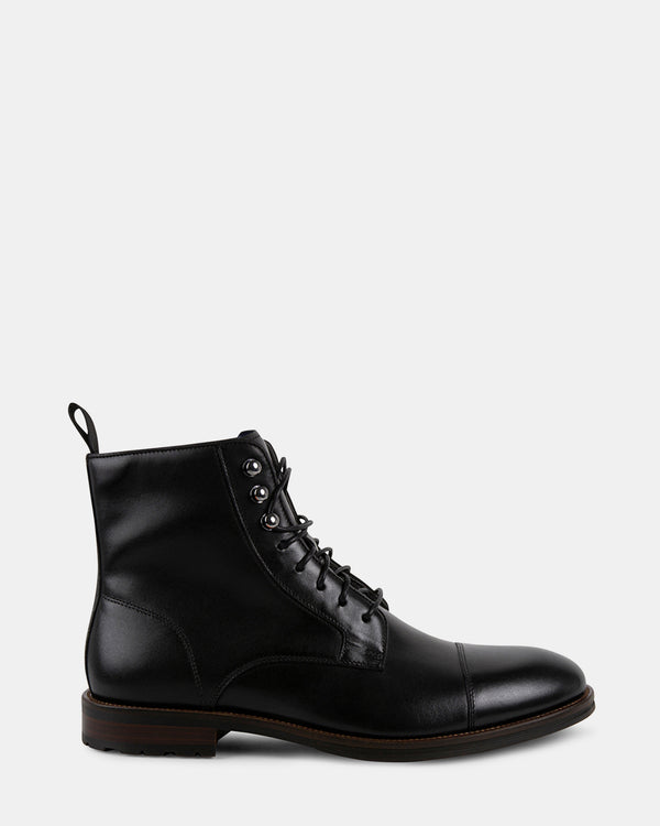 steven new york Daylon Cuir Noir
