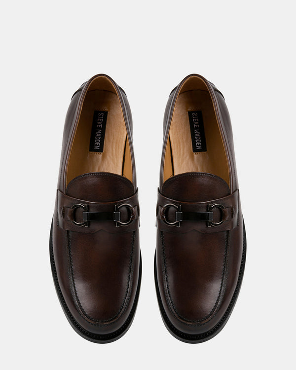 Steven New York Dolph Brun Cuir