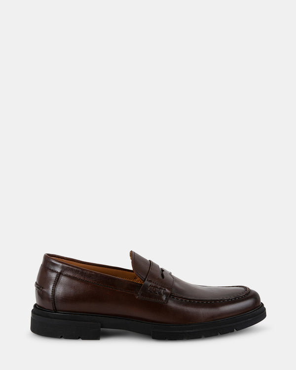 steven new york Dontey Cuir Marron