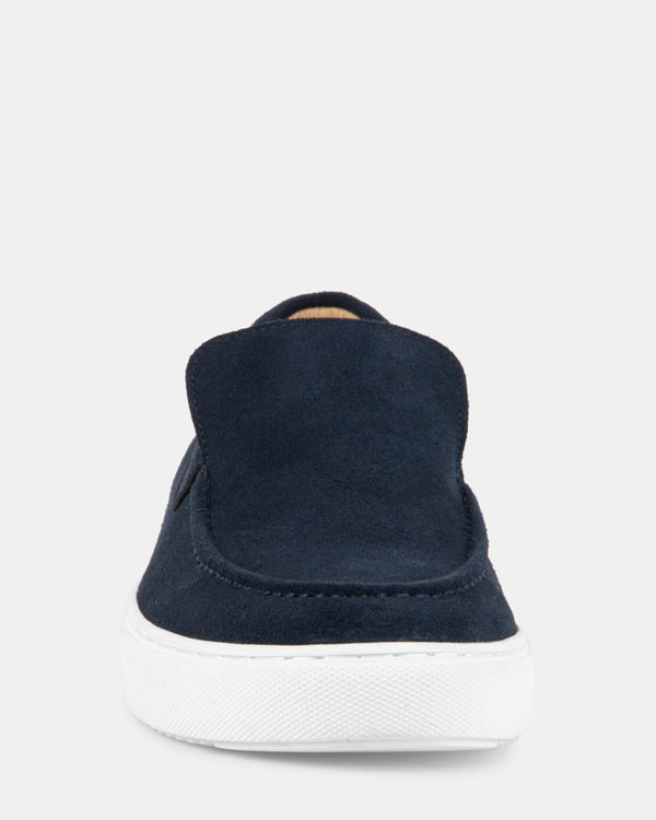 Steven New York Ellum En Daim Bleu Marine