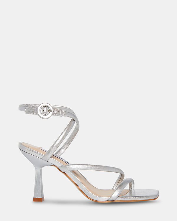 steven new york Fae Cuir Argent