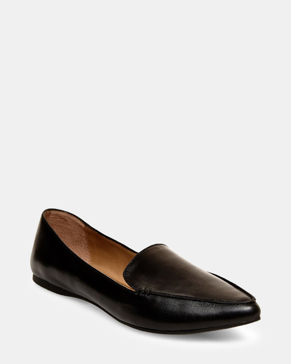 Steven New York Feather Noir Cuir