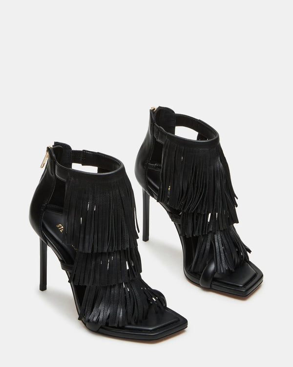 Steven New York Fringzy Noir Cuir