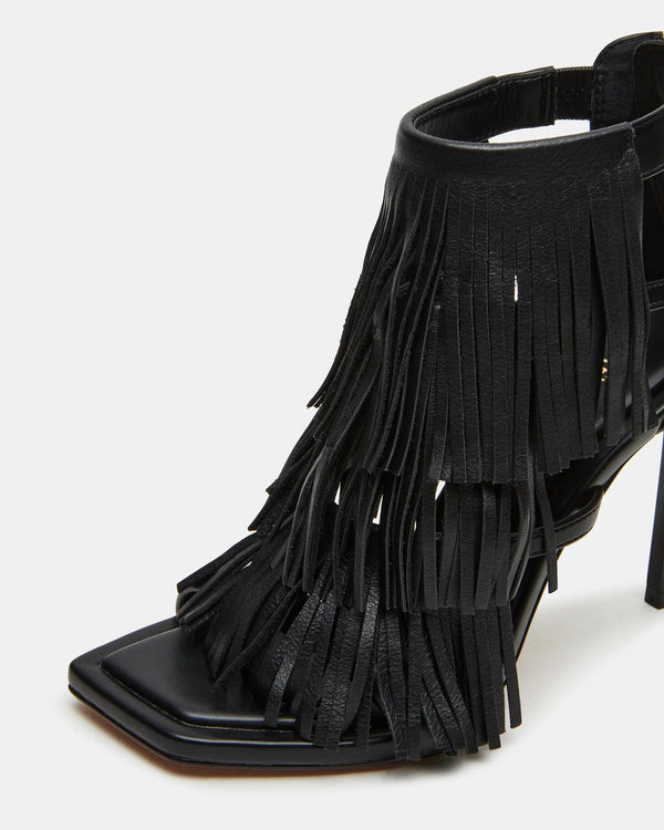 Steven New York Fringzy Noir Cuir