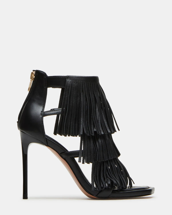 steven new york Fringzy Noir Cuir