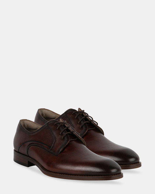 Steven New York Gianno Cuir Marron